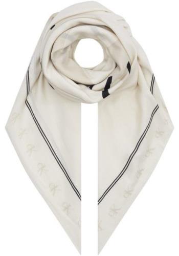 NU 20% KORTING: Calvin Klein Sjaal BOLD MONO LOGO SHAWL 130X130