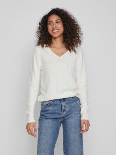 Vila Trui met V-hals VIRIL V-NECK L/S KNIT TOP - NOOS