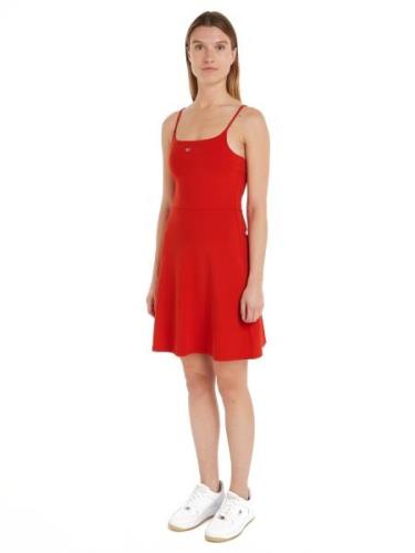 TOMMY JEANS Jurk met spaghettibandjes TJW ESSENTIAL STRAP FLARE DRESS ...