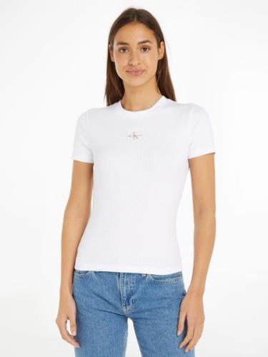 Calvin Klein T-shirt WOVEN LABEL RIB BABY TEE