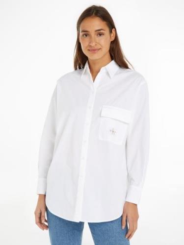 Calvin Klein Lange blouse LONG COTTON UTILITY LS SHIRT