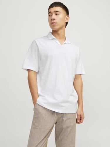 Jack & Jones Poloshirt JJESUMMER LINEN POLO SS LN