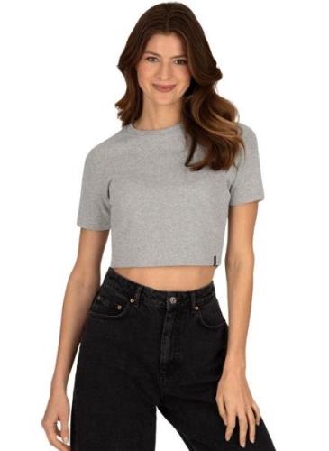 NU 20% KORTING: Trigema T-shirt TRIGEMA modieuze crop-top (1-delig)