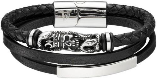 Bruno Banani Leren armband Sieraad cadeau armband totem schedel slang,...