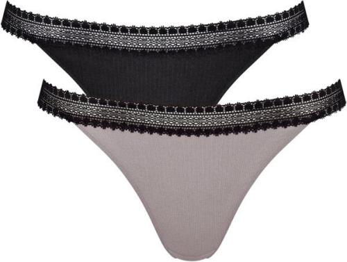 Sloggi Slip GO Ribbed R Tanga C2P (Set van 2)