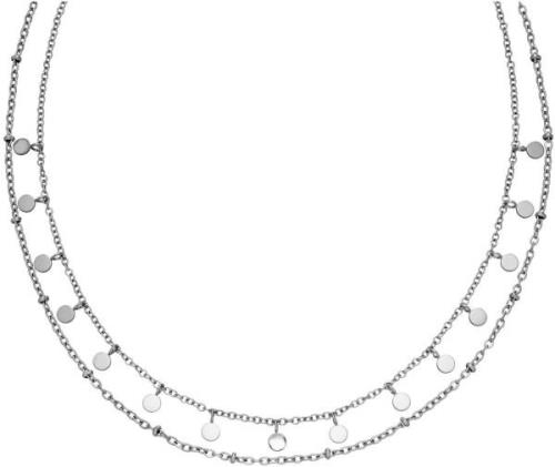 Purelei Collier Sieraad cadeau plain dubbele ketting, 22461