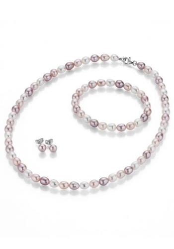 Firetti Sieradenset Sieraad Geschenk, Sieraad-Set Parel: Ketting + Arm...