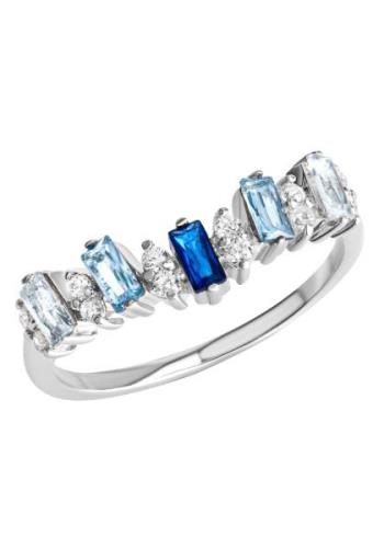 NU 20% KORTING: Firetti Ring Sieraad Geschenk, Vinger ring blauw-wit g...