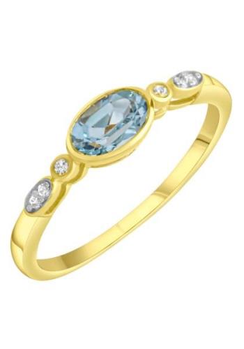 NU 20% KORTING: Firetti Ring Sieraad Geschenk, Vinger ring blauw-wit g...