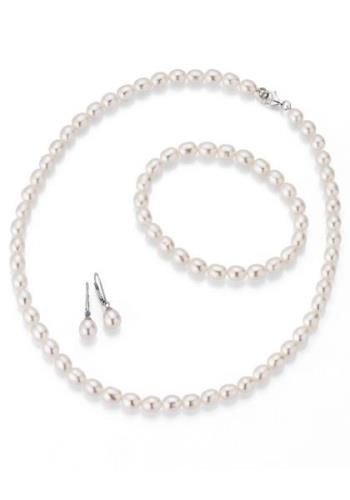 Firetti Sieradenset Sieraad Geschenk, Sieraad-Set Parel: Ketting + Arm...