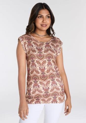 Laura Scott Shirt met korte mouwen met trendy print all-over