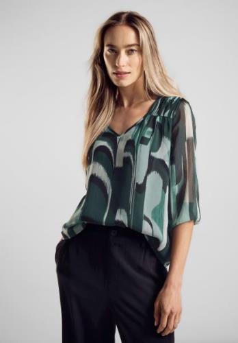 STREET ONE Chiffon blouse met print all-over