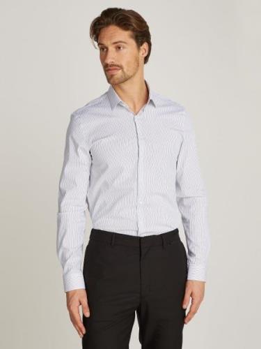 Calvin Klein Overhemd met lange mouwen POPLIN STRIPE SLIM SHIRT