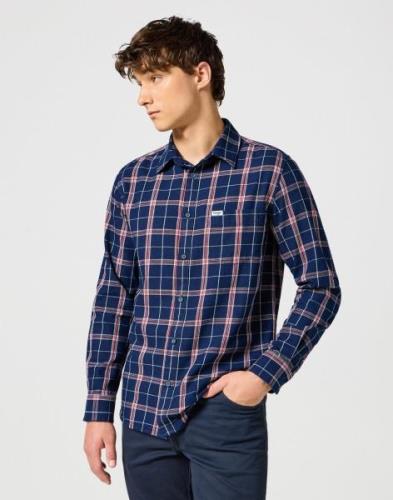 NU 20% KORTING: Wrangler Overhemd met lange mouwen 1 PKT SHIRT met ger...