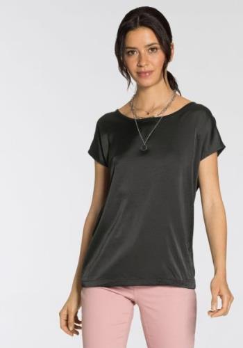 Laura Scott Shirtblouse van satijn en jersey