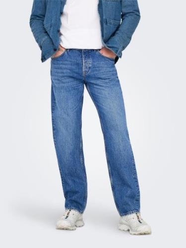 NU 20% KORTING: ONLY & SONS Regular fit jeans EDGE LOOSE