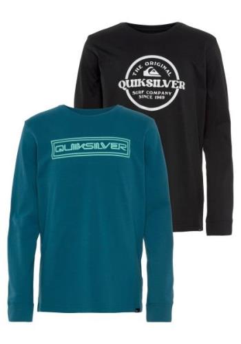 Quiksilver Shirt met lange mouwen Jongens dubbelpak met logoprint (set...