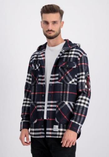 Alpha Industries Hoodie ALPHA INDUSTRIES Men - Shirts Flannel Hoody Sh...