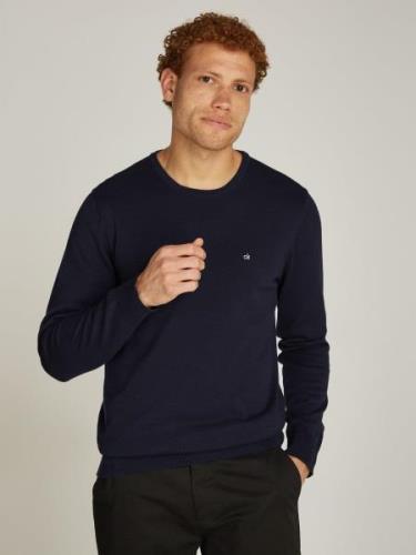 Calvin Klein Trui met ronde hals COTTON SILK BLEND CN SWEATER