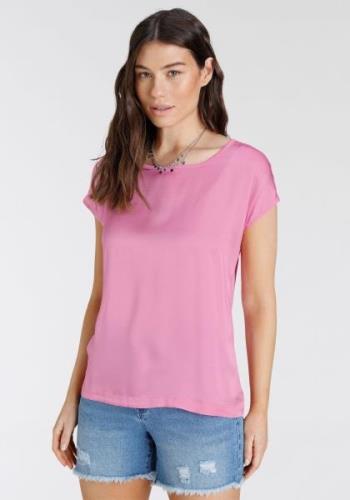 Laura Scott Shirtblouse van satijn en jersey