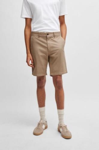 Boss Orange Chino slim-Shorts met contrastdetails