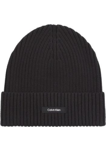 NU 20% KORTING: Calvin Klein Beanie CLASSIC COTTON RIB BEANIE