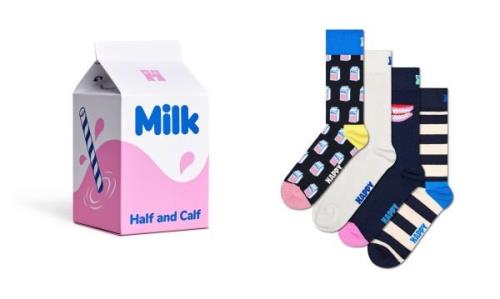 Happy Socks Lange sokken met verschillende motieven (Set van 4)