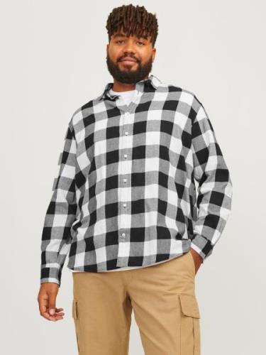 NU 20% KORTING: Jack & Jones PlusSize Geruit overhemd JJEGINGHAM TWILL...