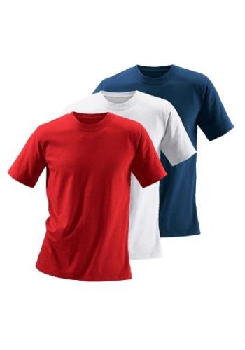 H.I.S T-shirt van katoen, perfect als ondershirt (set, 3-delig)