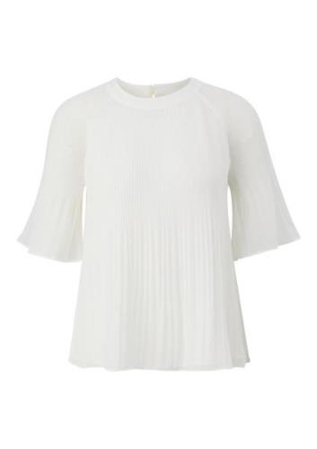 s.Oliver BLACK LABEL Chiffon blouse met plisséplooien