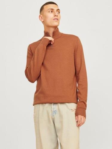 Jack & Jones Trui met staande kraag JJEEMIL KNIT HALF ZIP NOOS