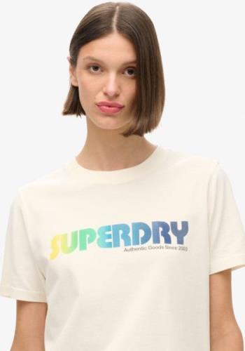 NU 20% KORTING: Superdry Shirt met korte mouwen RAINBOW LOGO RELAXED T...