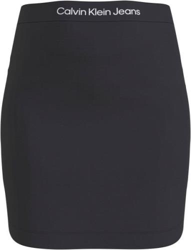 NU 20% KORTING: Calvin Klein Sweatrok LOGO WAISTBAND MILANO SKIRT