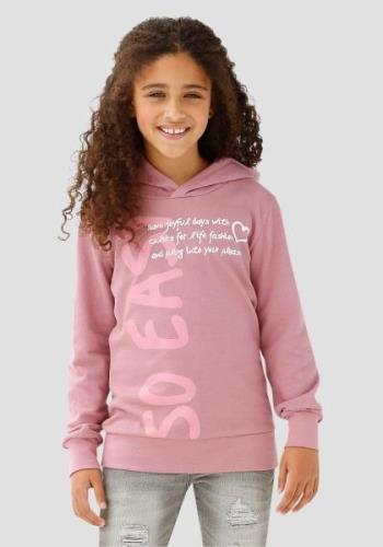 KIDSWORLD Capuchonshirt SO EASY - Print , in verlengd model