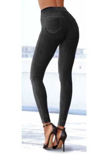 Lascana Legging uit zacht materiaal in cordlook, loungewear