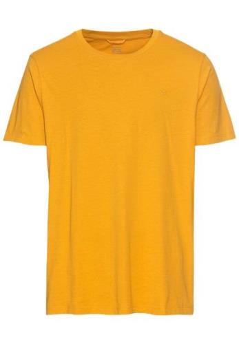 NU 20% KORTING: camel active T-shirt met logoborduursel op borsthoogte