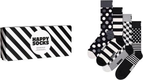 Happy Socks Sokken 4-Pack Classic Black & White Socks Gift Set (Set va...