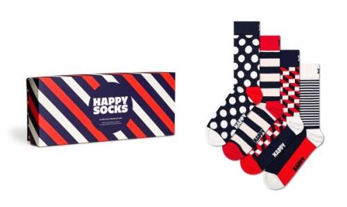 NU 20% KORTING: Happy Socks Sokken 4-Pack Classic Navy Socks Gift Set ...