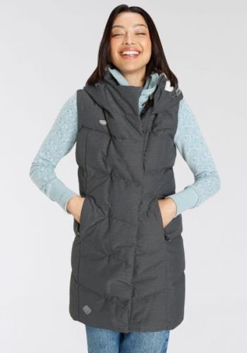 Ragwear Bodywarmer PAVLINNA VEST O met gevoerde capuchon, waterdicht e...