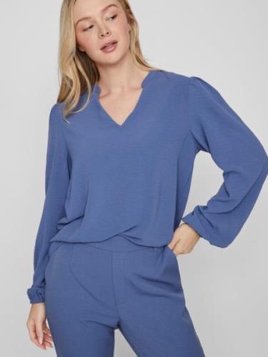 Vila Shirt VIRELLA V-NECK L/S TOP - NOOS