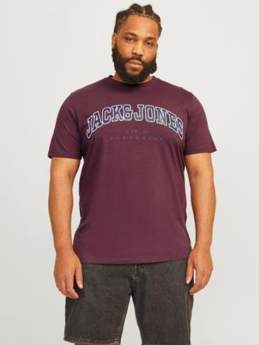 Jack & Jones PlusSize T-shirt JJECALEB VARSITY TEE SS O-NECK NOOS PLS