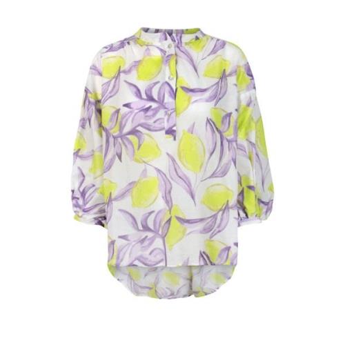 Lieblingsstück Blouse zonder sluiting RelindaL met print all-over