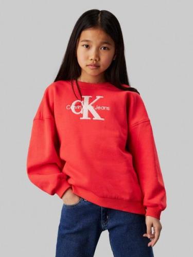 NU 20% KORTING: Calvin Klein Sweatshirt Teddy Monologo Fleece Cn