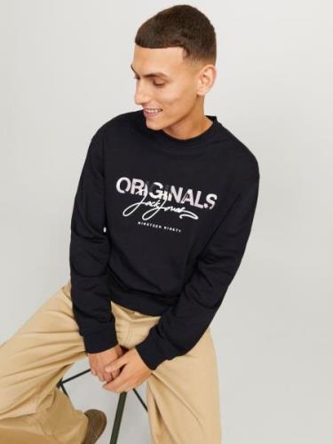 Jack & Jones Sweater JORARUBA AOP BRANDING SWEAT CREW NECK