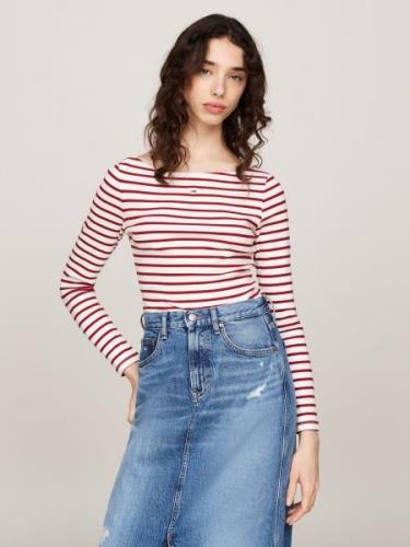 TOMMY JEANS Shirt met lange mouwen TJW BRETON STRIPE LS