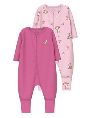 Name It Pyjama NBFNIGHTSUIT 2P ZIP FF ROSE DEER NOOS (set, 2-delig)