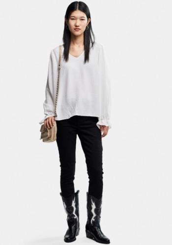 pieces Shirt met lange mouwen PCTIFFANY LS V-NECK TOP NOOS BC