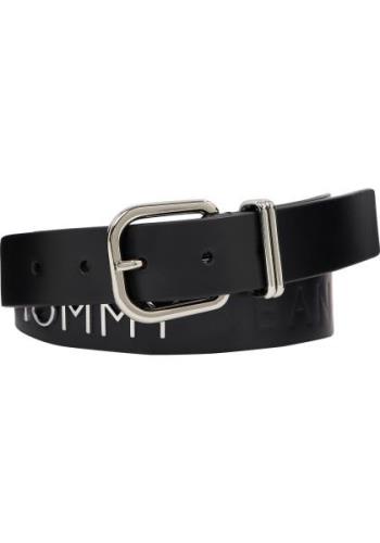 TOMMY JEANS Leren riem TJW Bold Leather 3.0 cm met modieus logo-opschr...