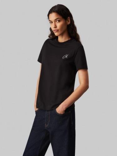 NU 20% KORTING: Calvin Klein T-shirt EMBROIDERED CK REGULAR TEE