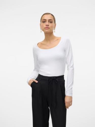 Vero Moda Shirt met lange mouwen VMLULU LS U-NECK TOP JRS GA NOOS